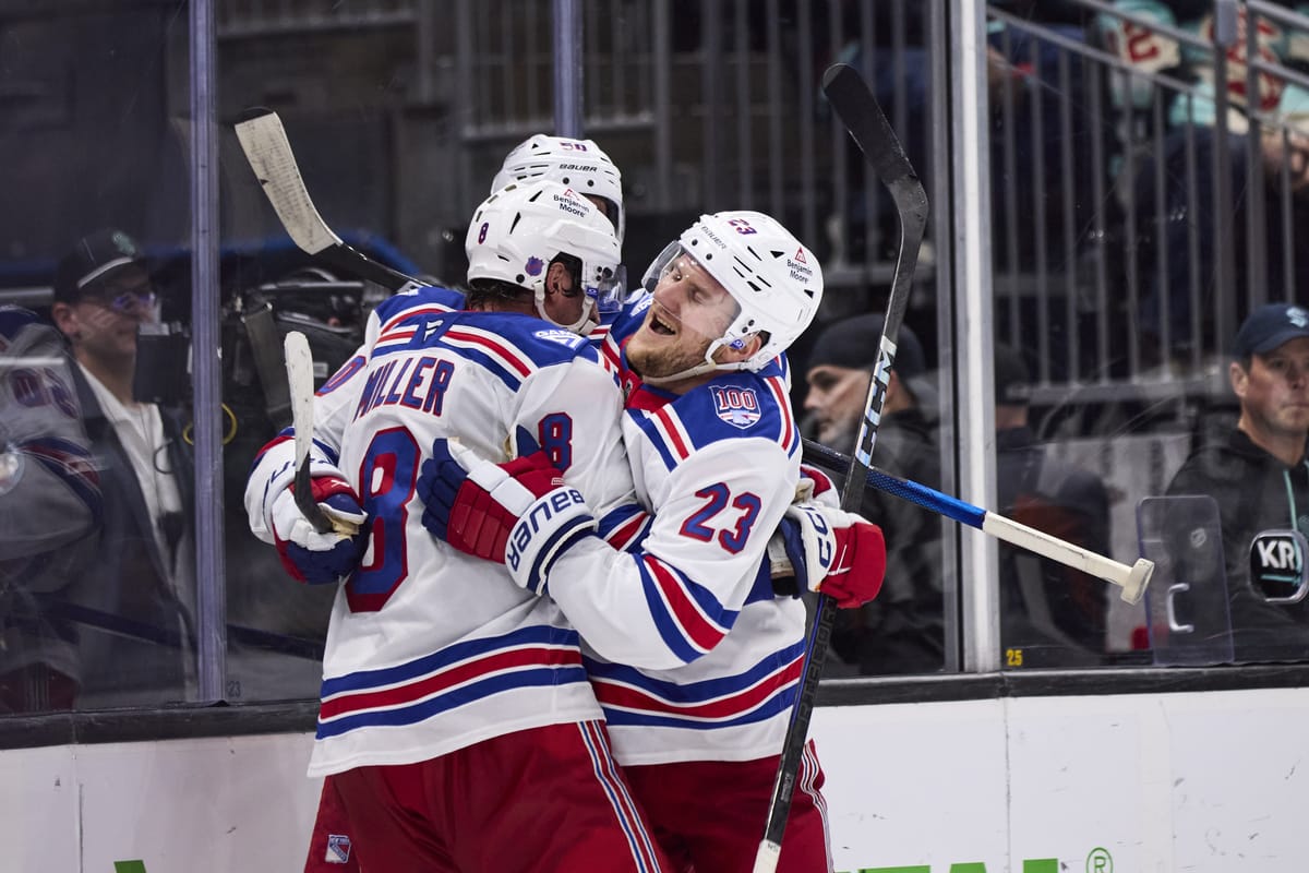 Recap: Rangers Overcome Scoring Woes, Defeat Kraken in Overtime 3-2