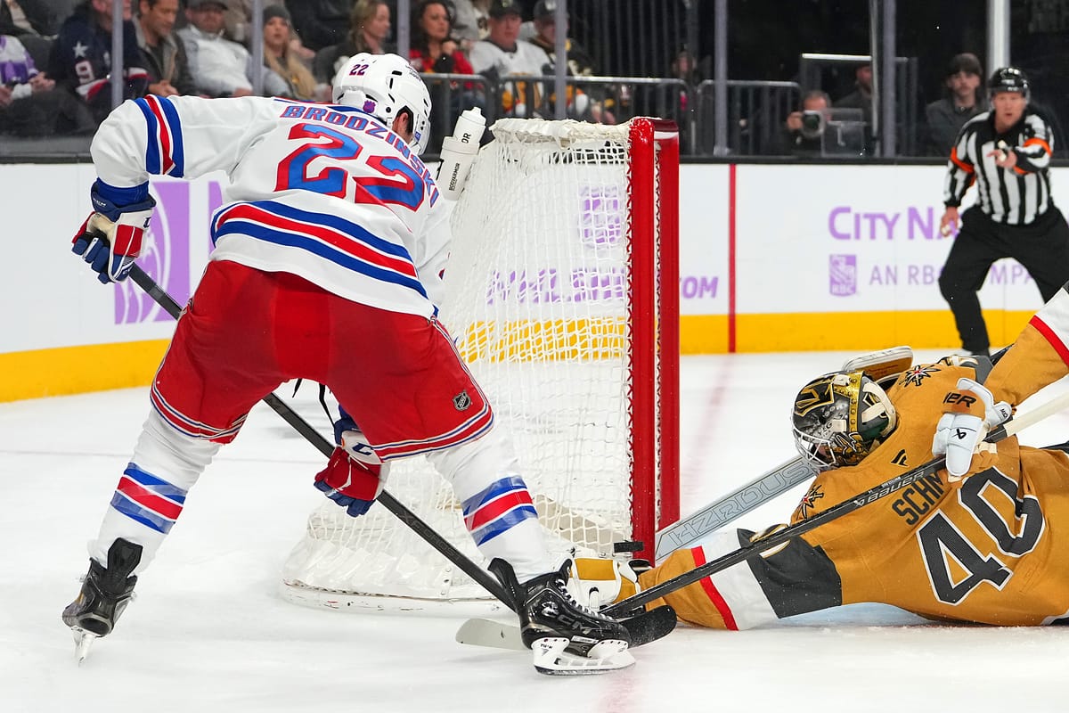 Recap: Rangers Unable to Complete the Comeback, Fall to the Golden Knights 3-2