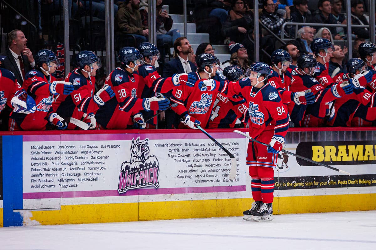 Wolf Pack Down Thunderbirds 5-2 Behind Perreault's Three Point Night