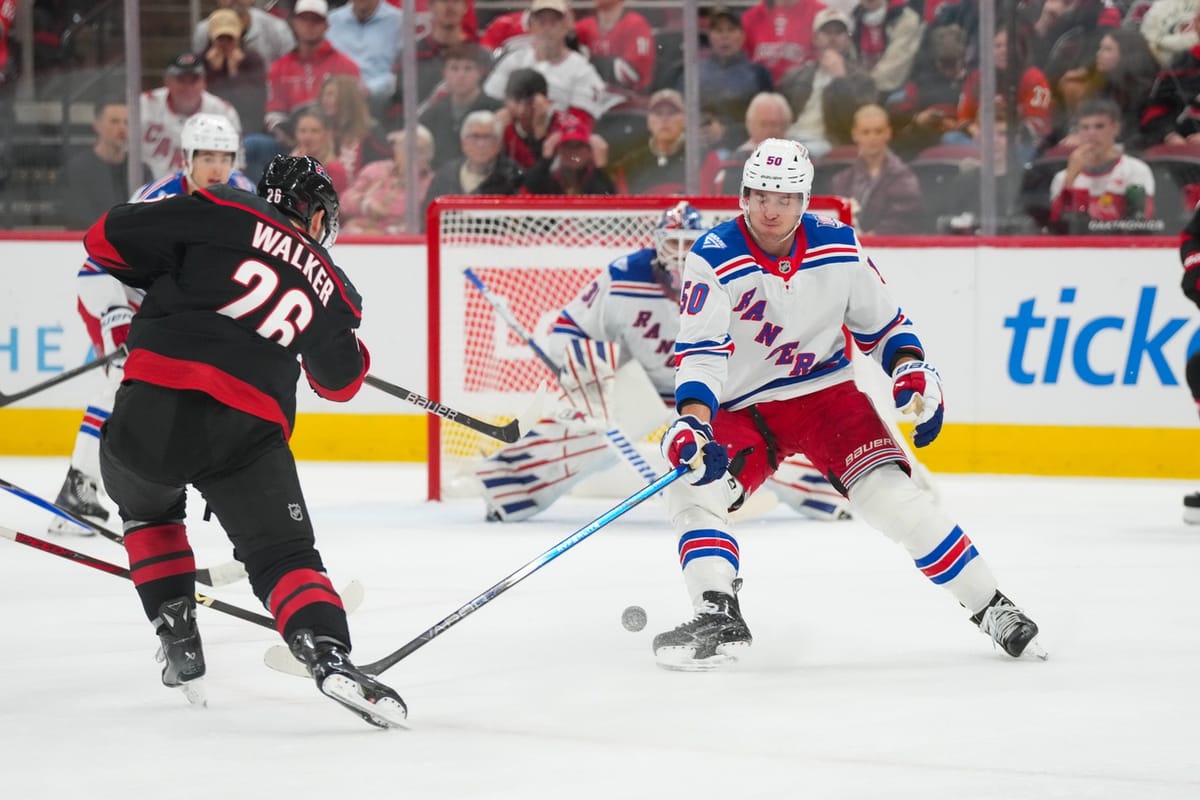 Game #41: New York Rangers vs. Carolina Hurricanes Open Thread