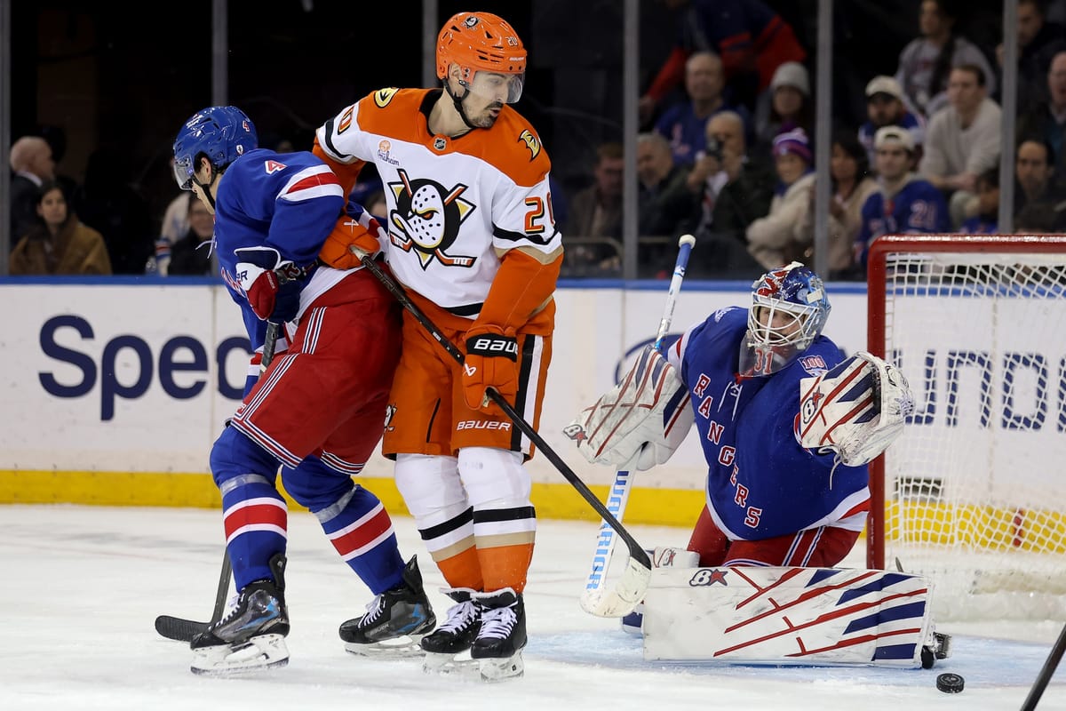 Recap: Rangers Fall Flat in Kreider's Return, Lose 4-1 to Anaheim