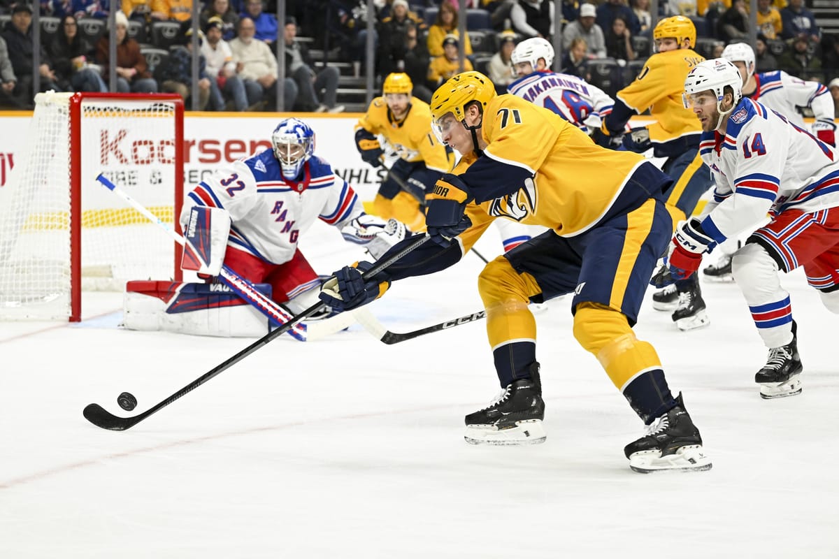 Recap: Rangers Fall Flat in Nashville, Drop 2–1 Decision to Predators