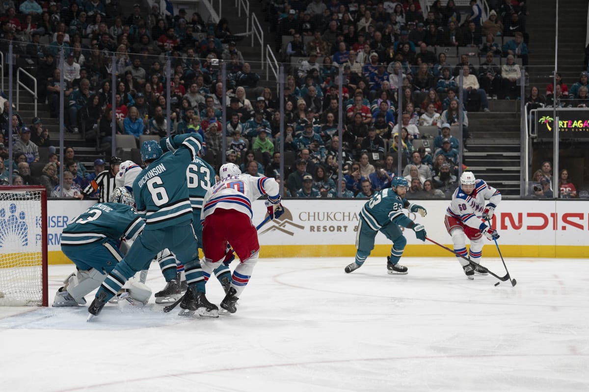 Rangers vs. Sharks: Teal with Envy