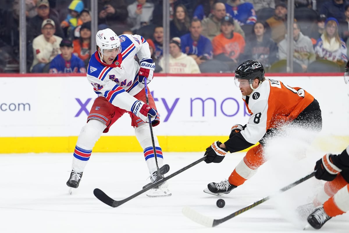 Game #63: New York Rangers vs. Philadelphia Flyers Open Thread