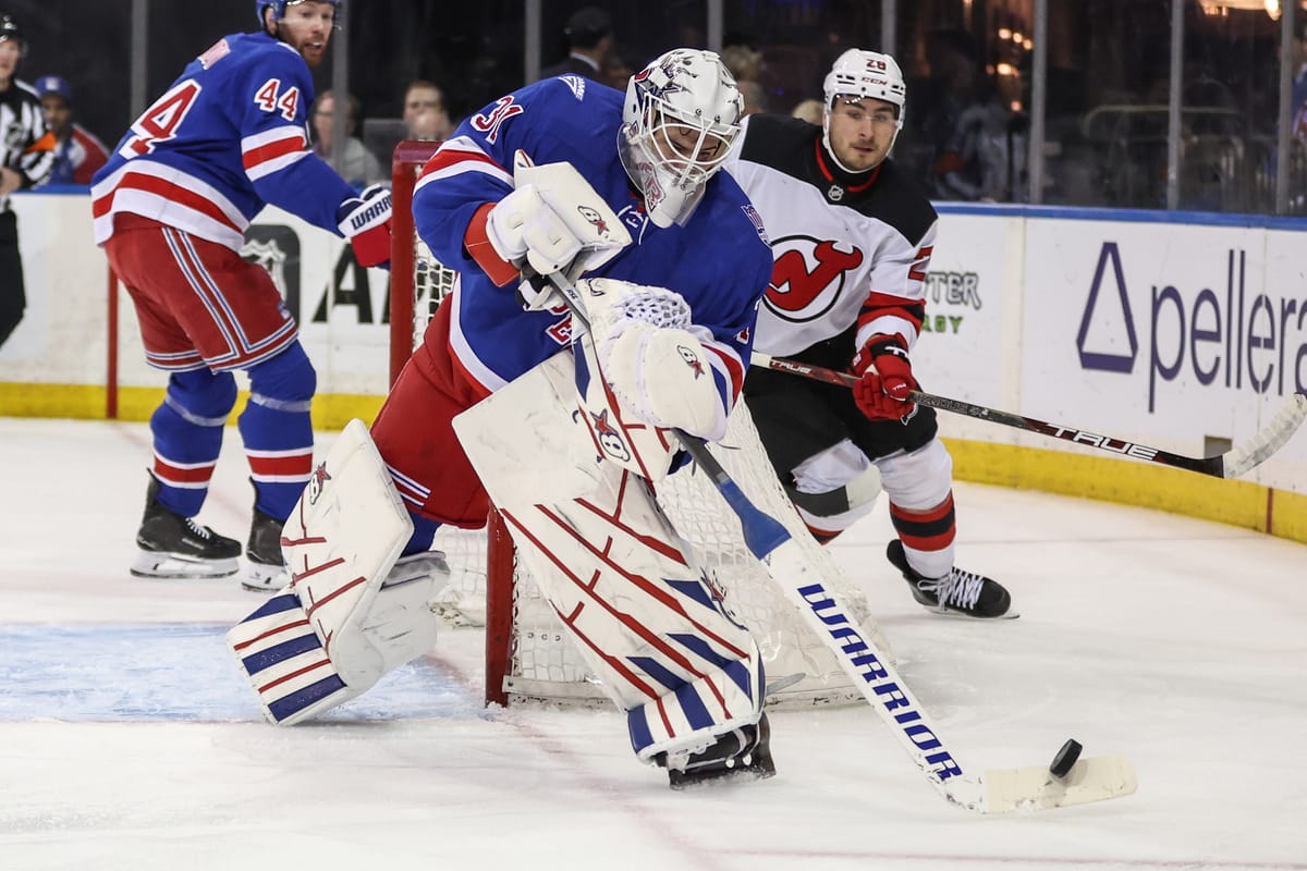 Recap: Shesterkin Fights, Rangers Win 4-1 Over Devils