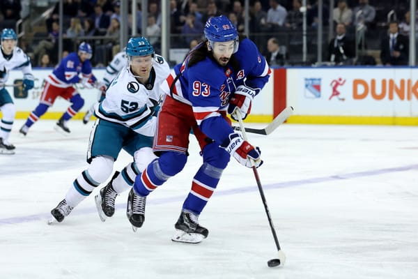 Game #9: San Jose Sharks vs. New York Rangers Open Thread
