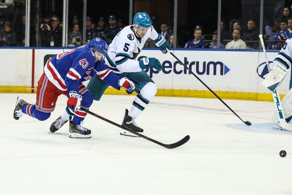 Rangers vs. Sharks: Scoring at MSG Isn't Enough