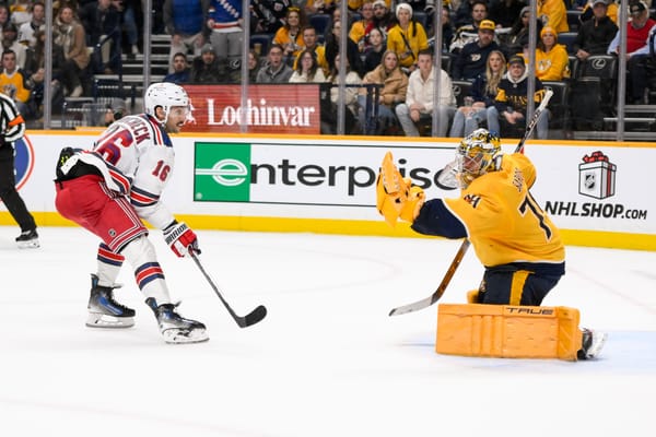 Game #38: New York Rangers vs. Nashville Predators Open Thread