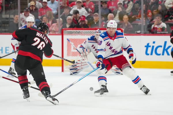 Game #41: New York Rangers vs. Carolina Hurricanes Open Thread