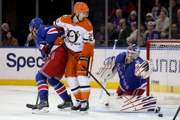 Recap: Rangers Fall Flat in Kreider's Return, Lose 4-1 to Anaheim