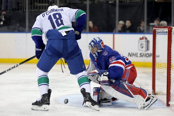 Recap: Rangers Shut Out at Home Again, Lose 3-0 to Vancouver