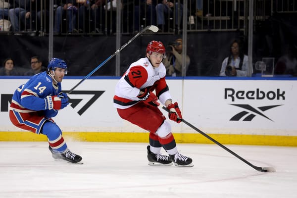 Recap: Rangers Sleepwalk Into Olympic Break With 2–0 Loss to Hurricanes