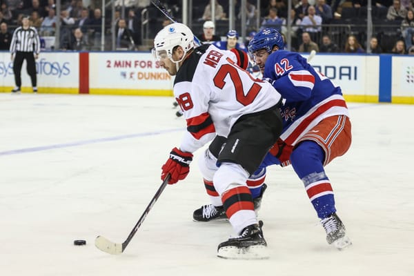 Rangers vs. Devils: Tank Time Again