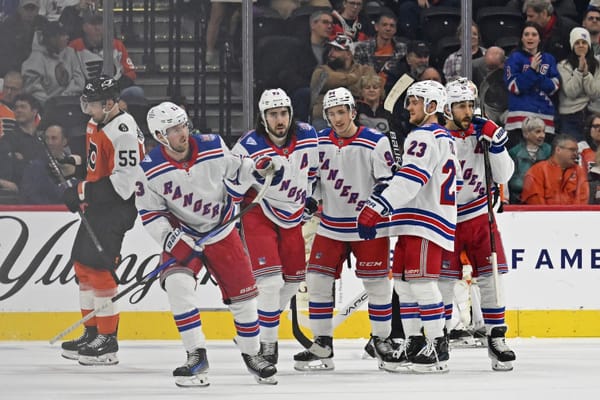 Recap: Rangers Top Line Shines in 6-2 Win Over Flyers