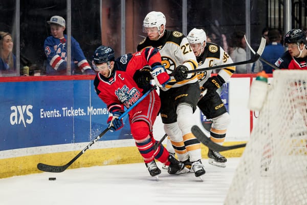Wolf Pack Eliminated from Playoff Race by Bruins in 4-1 Loss